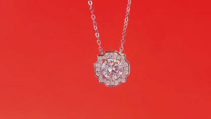 Moissanite Pendant Necklace | Stars | Sterling Silver