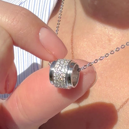 Moissanite Pendant Necklace | Pure Elegance | Sterling Silver