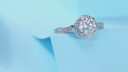 Moissanite Engagement Ring | Tale | Sterling Silver