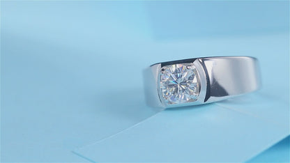 Moissanite Ring | Perfecto | Sterling Silver
