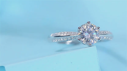 Moissanite Engagement Ring | Kingdom | Sterling Silver