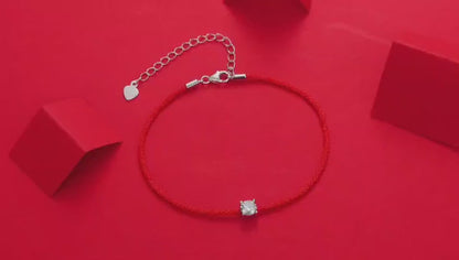 Pulsera de moissanita para mujer | Plata de ley 925 con baño de oro de 18 quilates | Diseño de guarda