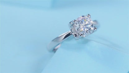 Moissanite Engagement Ring | Opulence | Sterling Silver