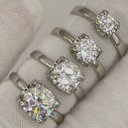 Moissanite Engagement Ring | Opulence | Sterling Silver