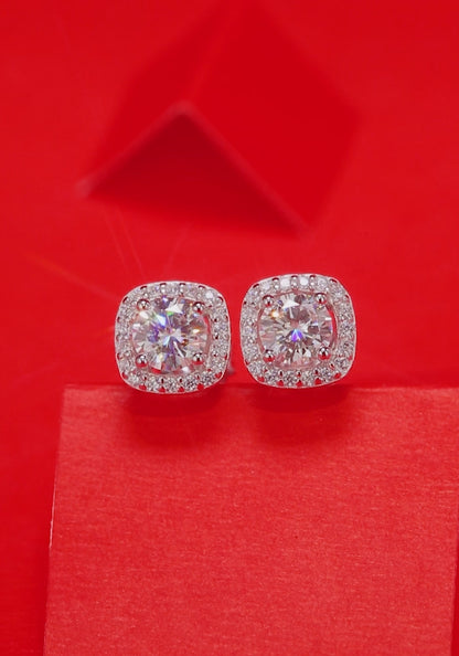 Moissanite Stud Earrings | Universe | Sterling Silver