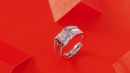Moissanite Ring | Uniqueness | Sterling Silver