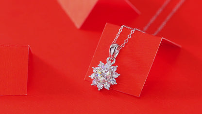 Colgante de moissanita estilo deseo con baño de oro de 18 quilates