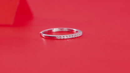 Moissanite Engagement Ring | Star Walk | Sterling Silver
