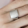 Anillo de Plata 925 | Brushed Plate