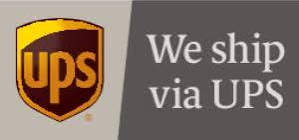 We ship via UPS